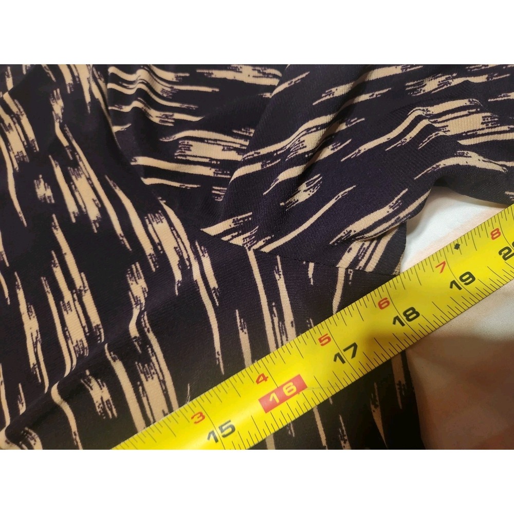 Kasper~Rich Black/Stone~Side Ruched~ Faux Wrap~Stretch Jersey Dress ,Size 10 - Picture 10 of 15
